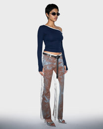 Overprint Flare Jeans