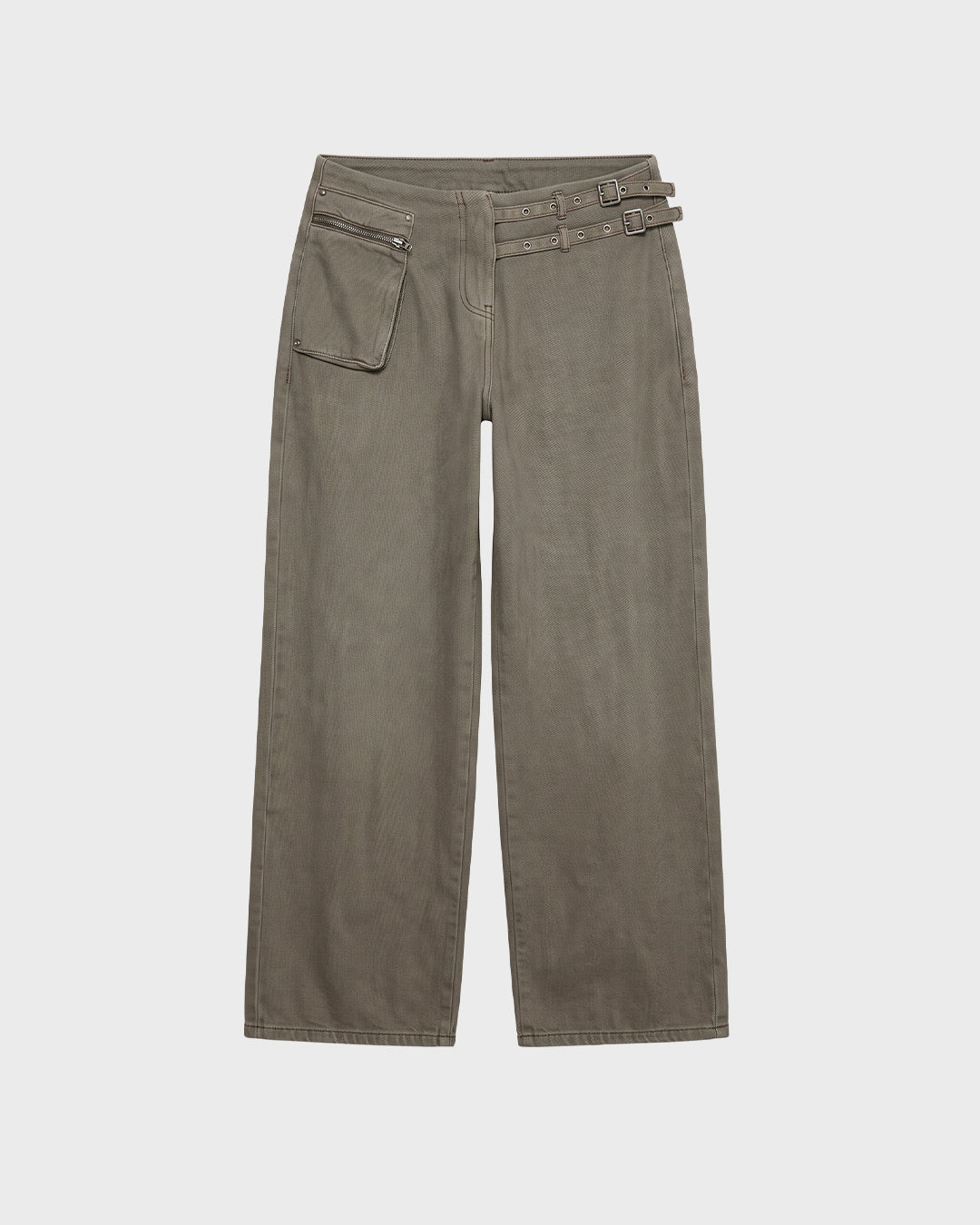 Double Buckle Jeans