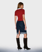 Spotted Collar Knit Polo