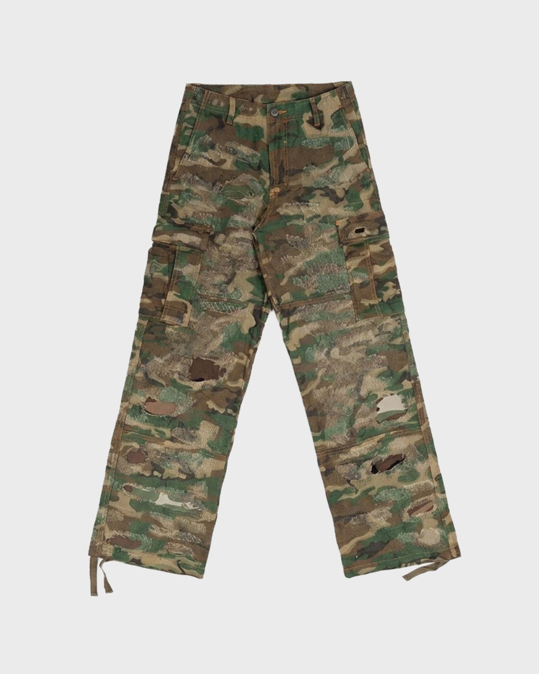 Boro Stitch Camouflage Pant