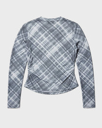 Blurred Plaid Top