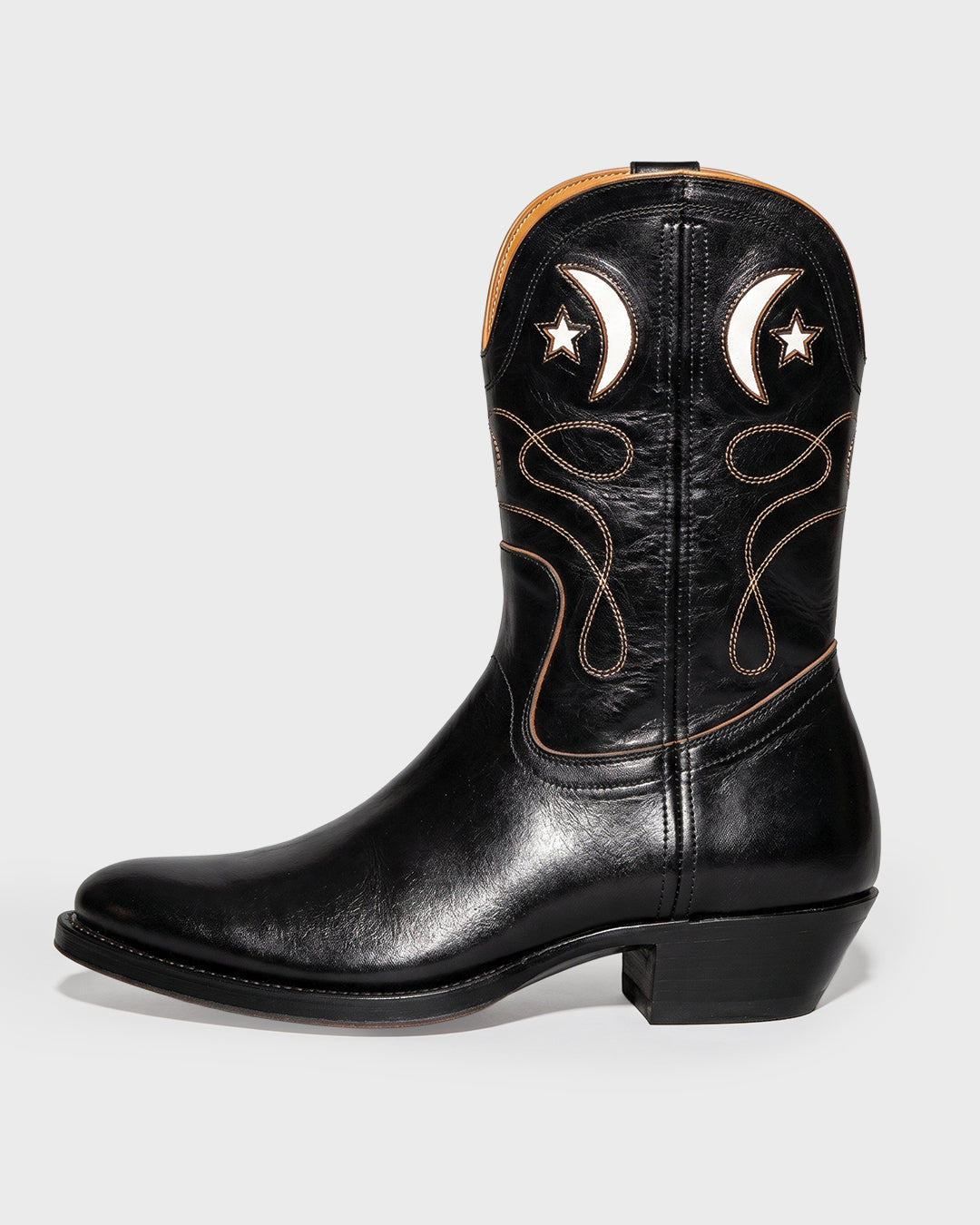 Stivale da cowboy celeste