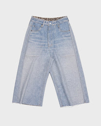 Reverse Denim Capri