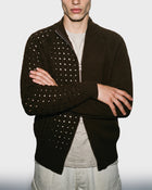 Cardigan mezza treccia