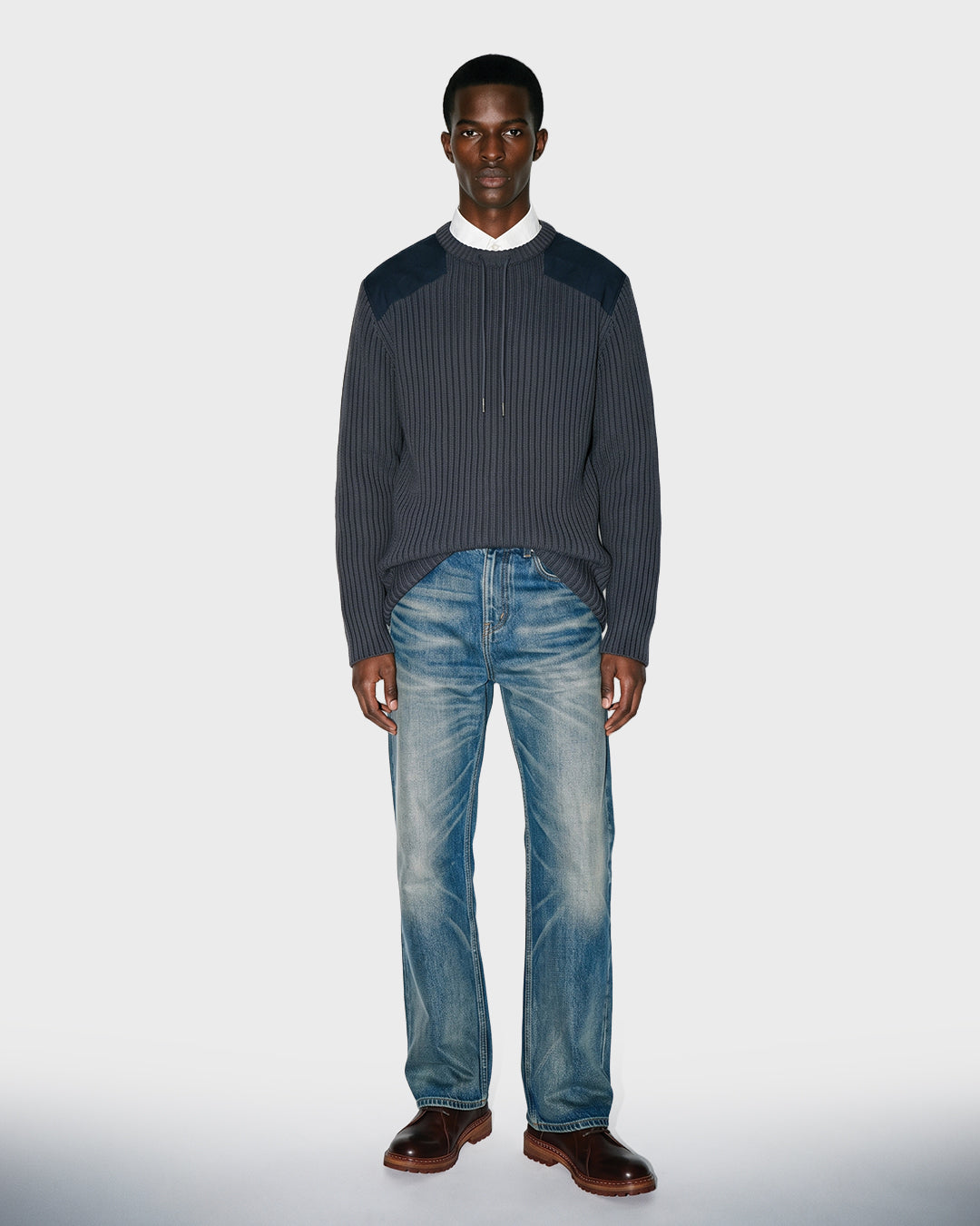 Maglione pullover in maglia a trecce