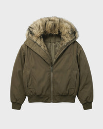 Fur Lined Bomber Jacket