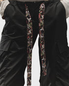 Print Tie Flare Cargo Pants