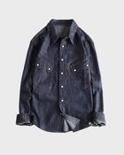 Camisa vaquera con botones de perla a presión