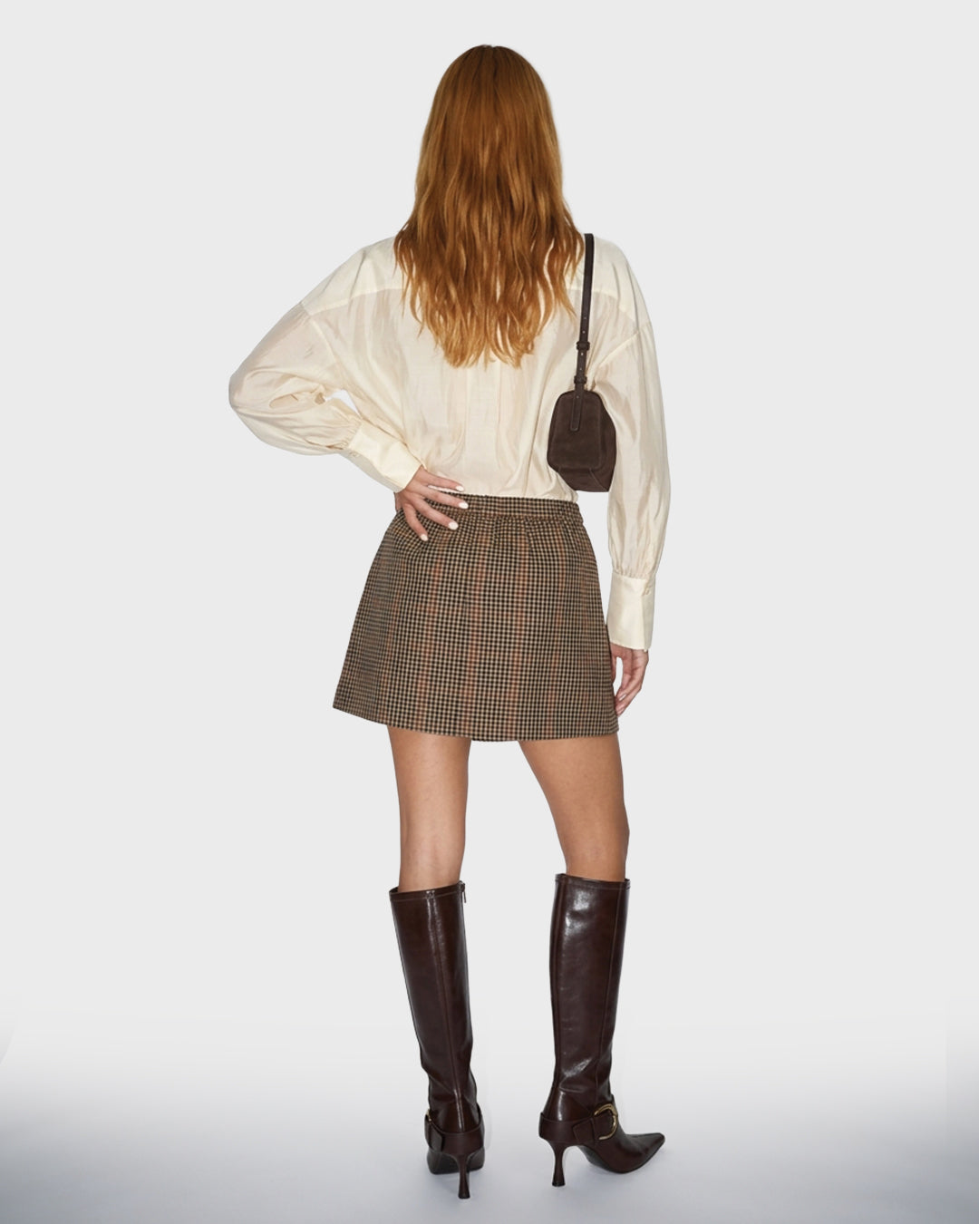Anni Pleat Mini Skirt