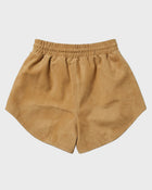 Dolphin Hem Suede Shorts