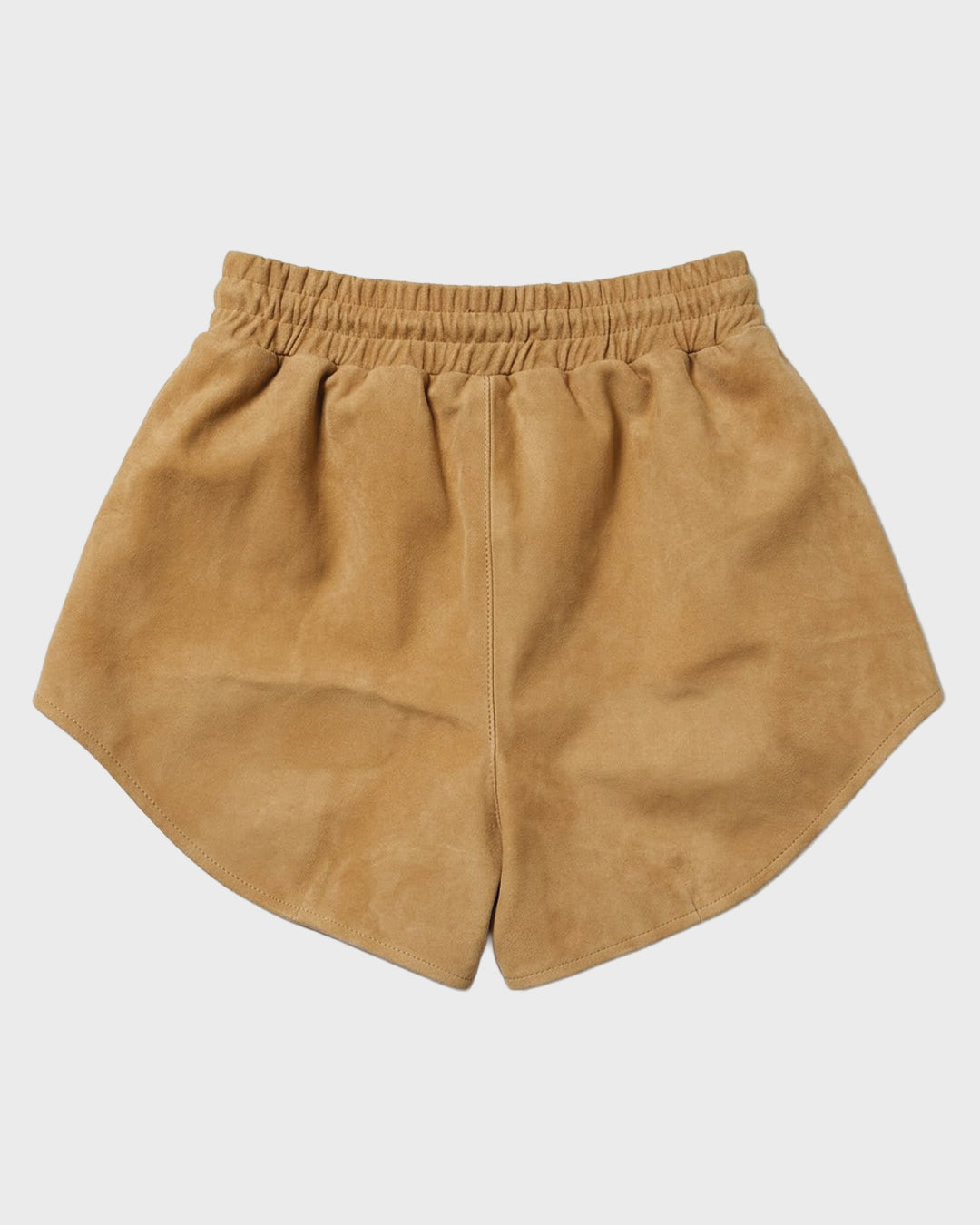 Dolphin Hem Suede Shorts