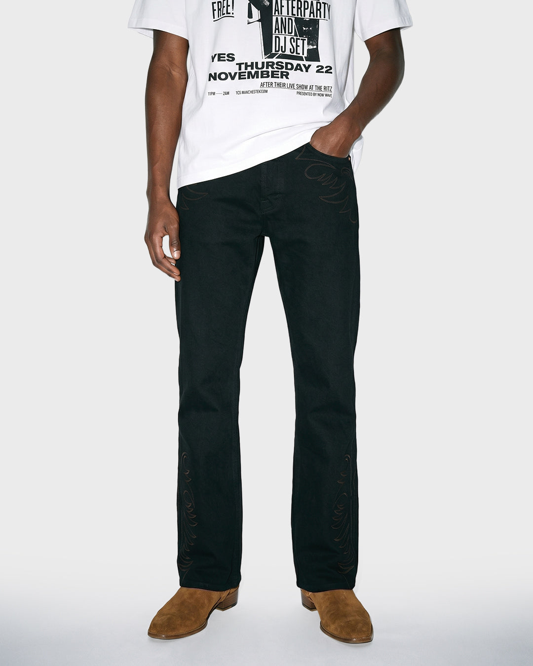 Vaqueros con orillo Western Stitch