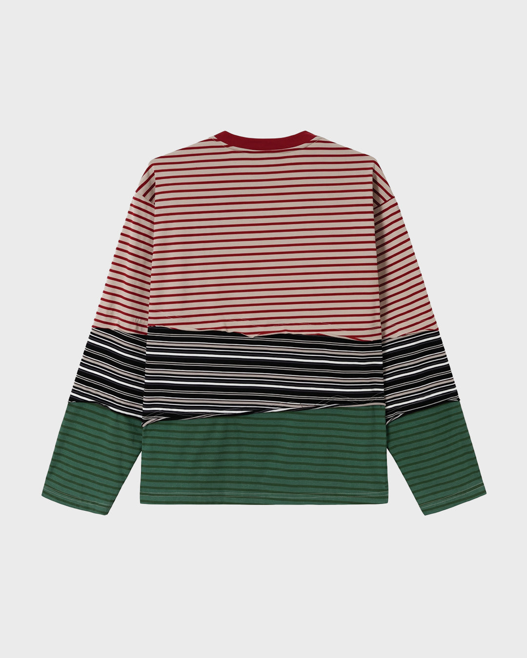 Maglia a Maniche Lunghe con Pannelli a Contrasto