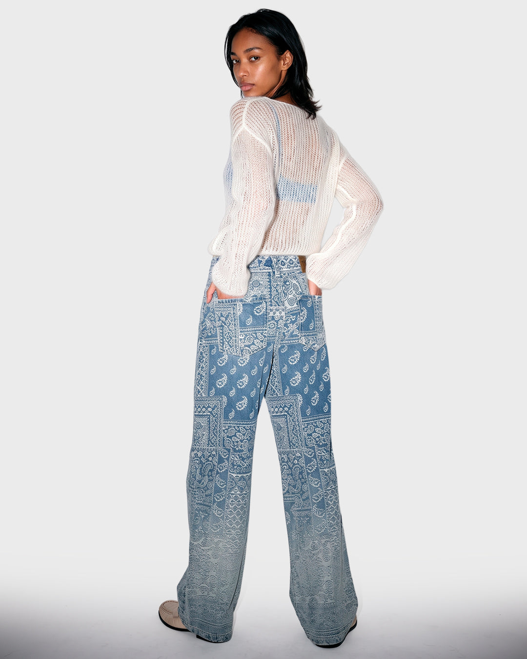 Sheer Halo Knit Sweater