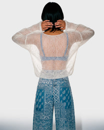 Sheer Halo Knit Sweater