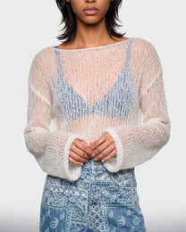 Sheer Halo Knit Sweater