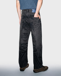 Stripe Bleed Wide Leg Jeans