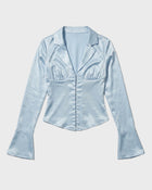 Satin Flare Blouse