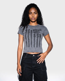 Headstock Cropped Tee