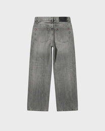 Gray Whisker Wash Jeans