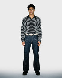 Slub Stripe Polo