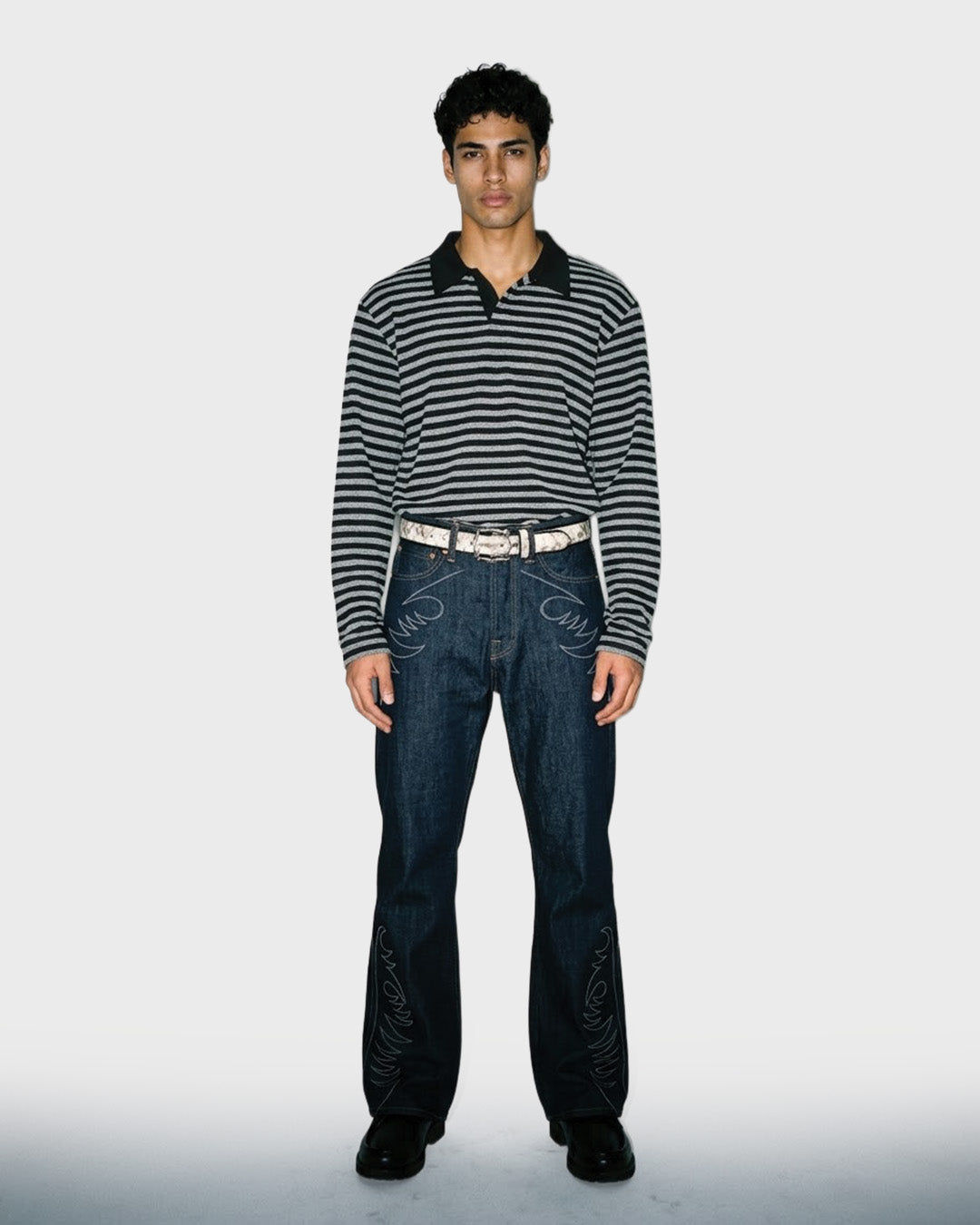 Slub Stripe Polo
