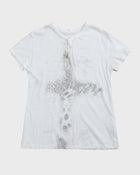 Leopard Crucifix Henley T-shirt