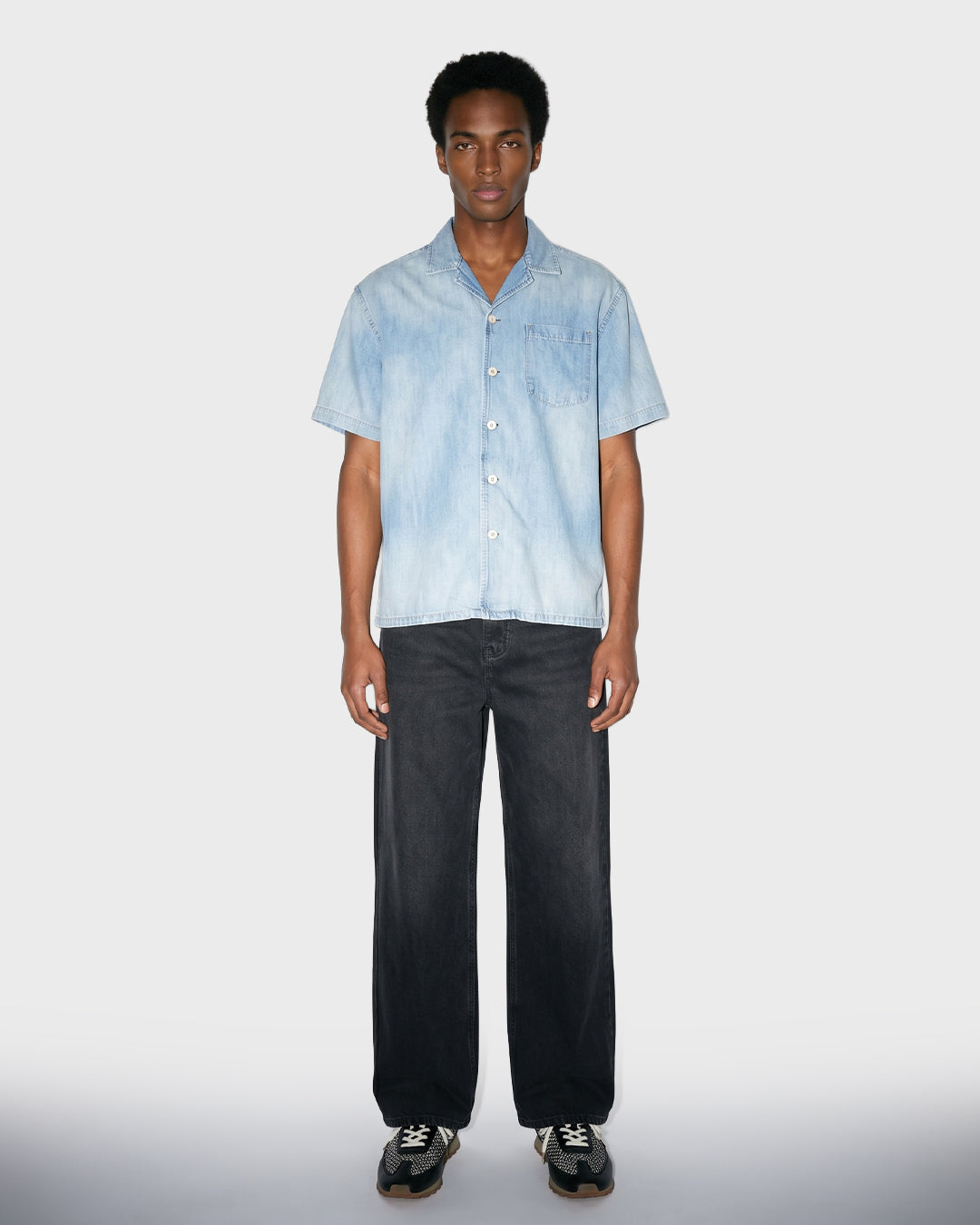 Jeans larghi neri carbone