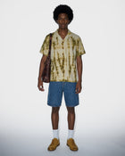 Shorts di jeans effetto candeggiato con bandana