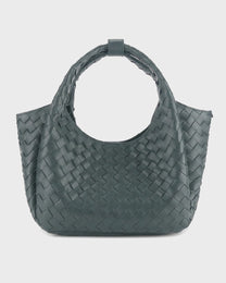 Woven Leather Tote Bag