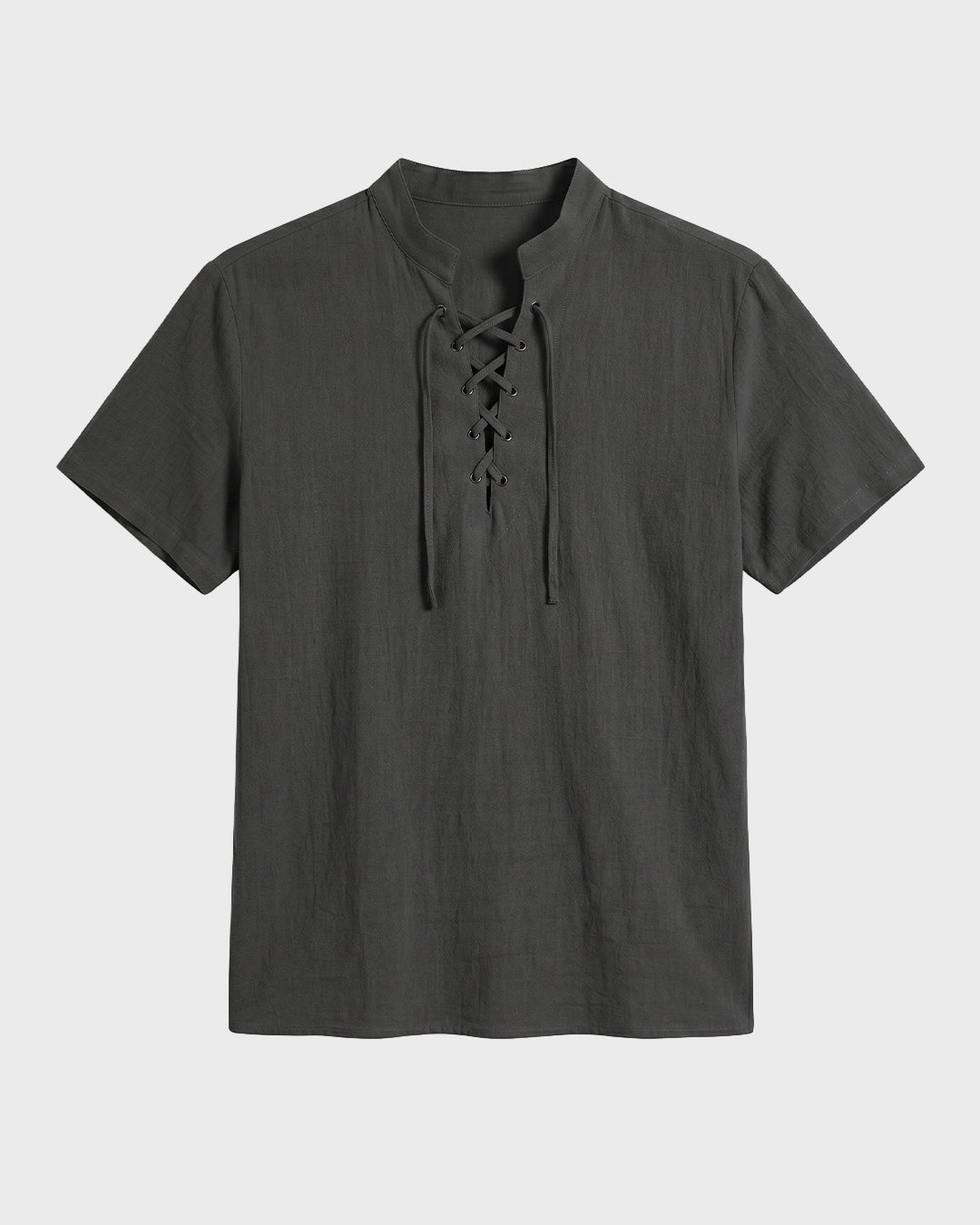 T-Shirt in Lino con Allacciatura