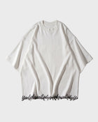 T-shirt con scritta sull'orlo