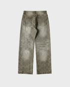 Jeans in denim selvedge oliva
