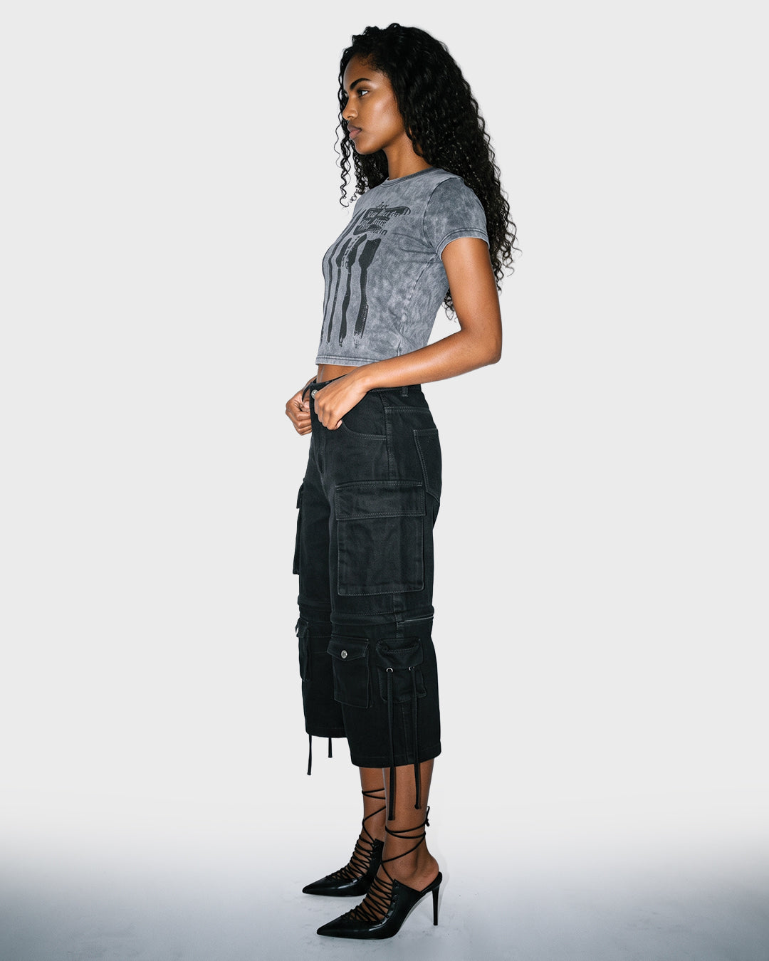 Headstock Cropped Tee