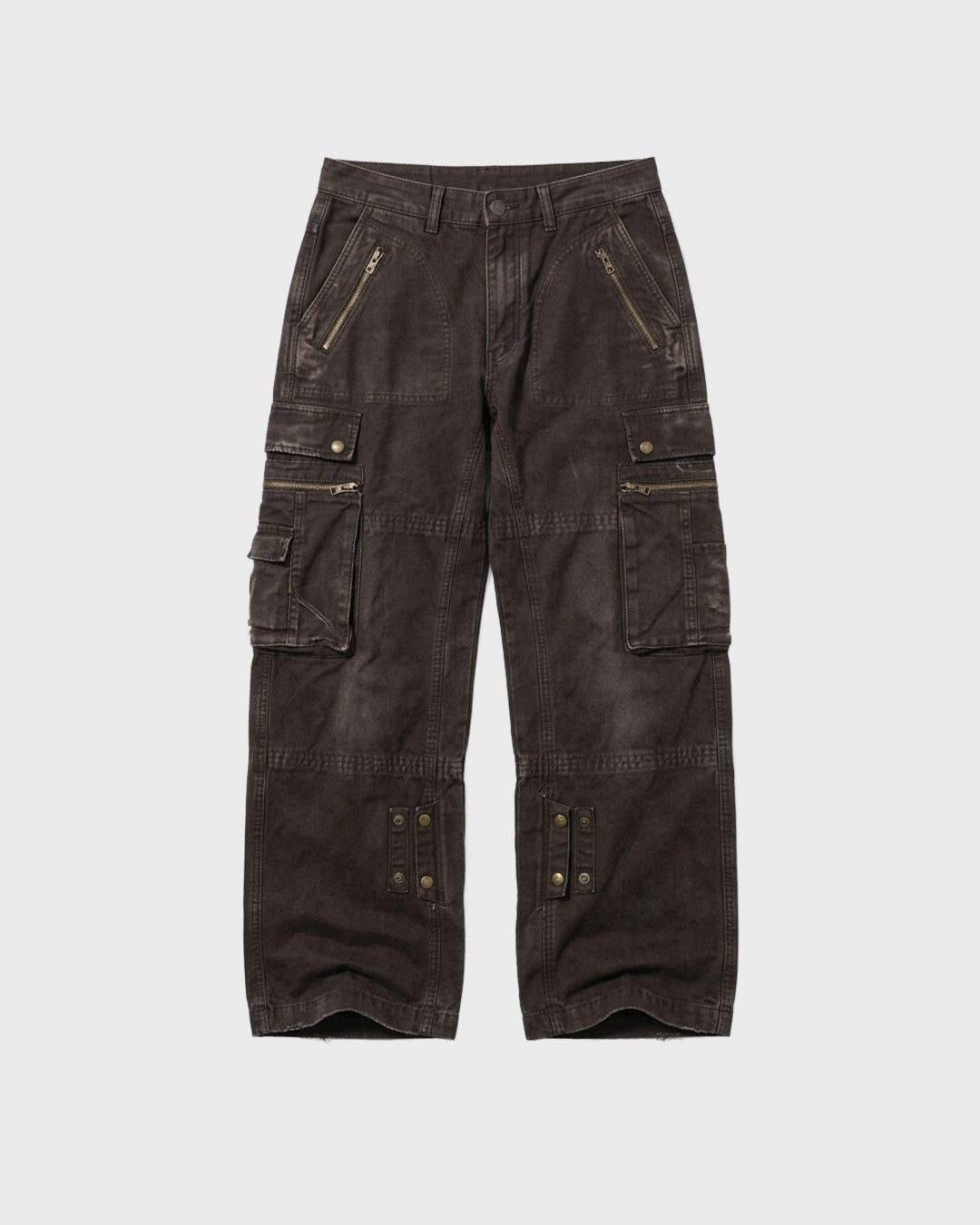 Aged Moleskin Cargo Trousers
