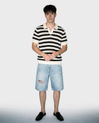Long Cut Denim Short