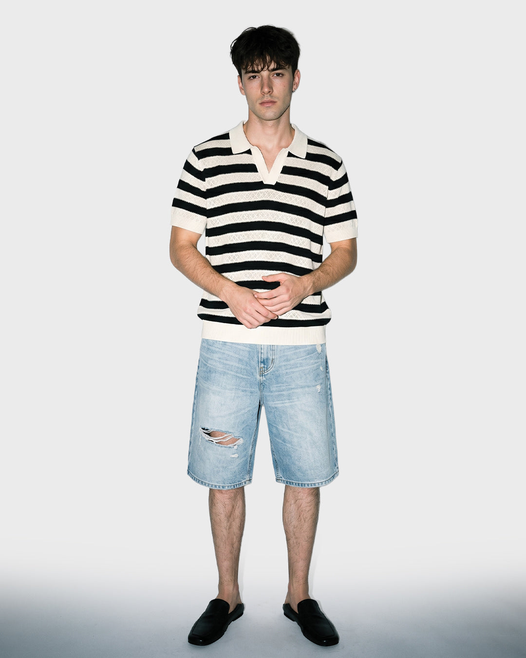 Long Cut Denim Short