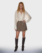 Anni Pleat Mini Skirt