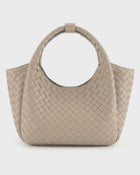 Woven Leather Tote Bag