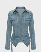 Contour Denim Blouse