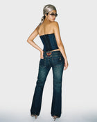 Seam Fade Denim Bustier