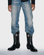 Stivale da cowboy celeste