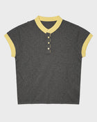 Contrast Cap Sleeve Polo