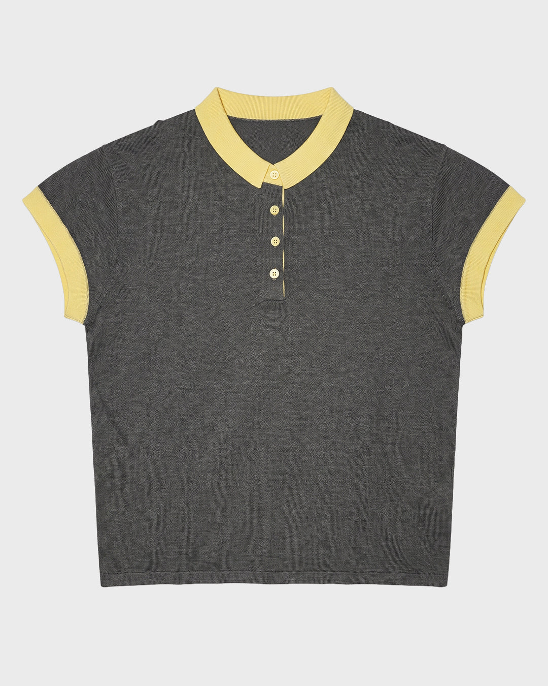 Contrast Cap Sleeve Polo