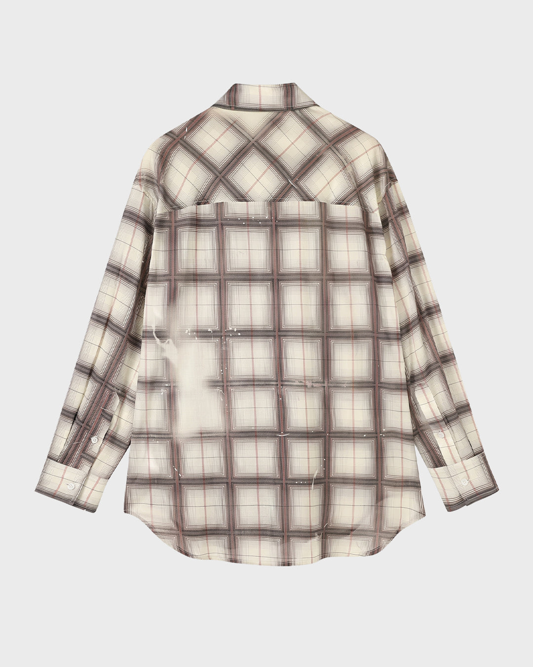 Bleach Patch Plaid Shirt