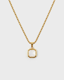 Bezel Stone Pendant Nacklace