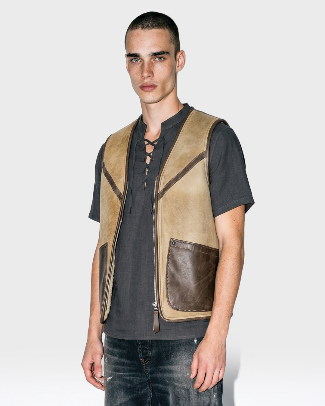 Gilet in montone Shearling Club