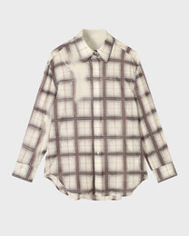 Bleach Patch Plaid Shirt