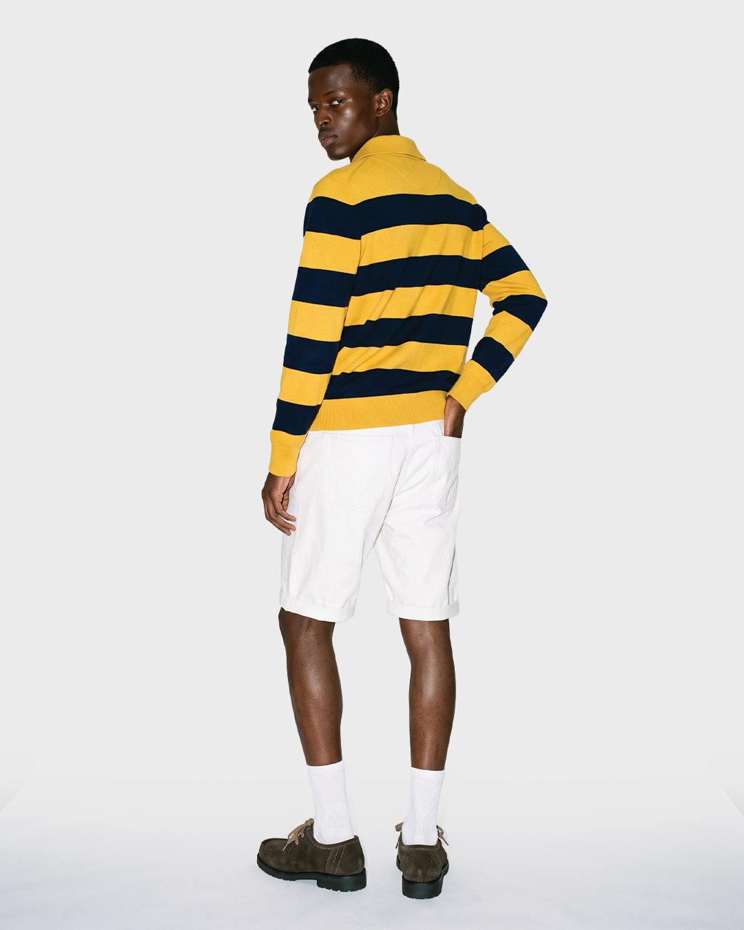 Shorts di jeans effetto candeggiato con bandana