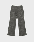 Blurred Plaid Flare Pant
